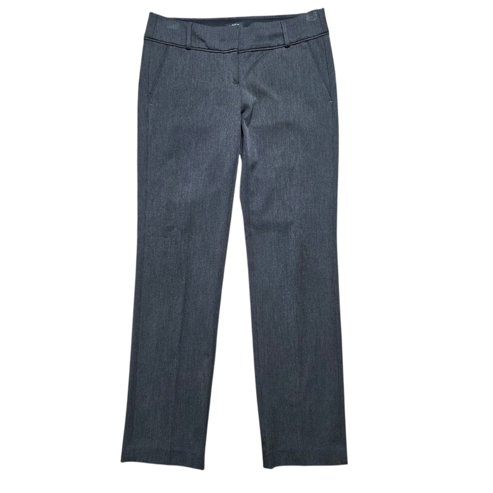 Ann Taylor Loft Zoe Straight Grey Trousers Dress Pants Size 4